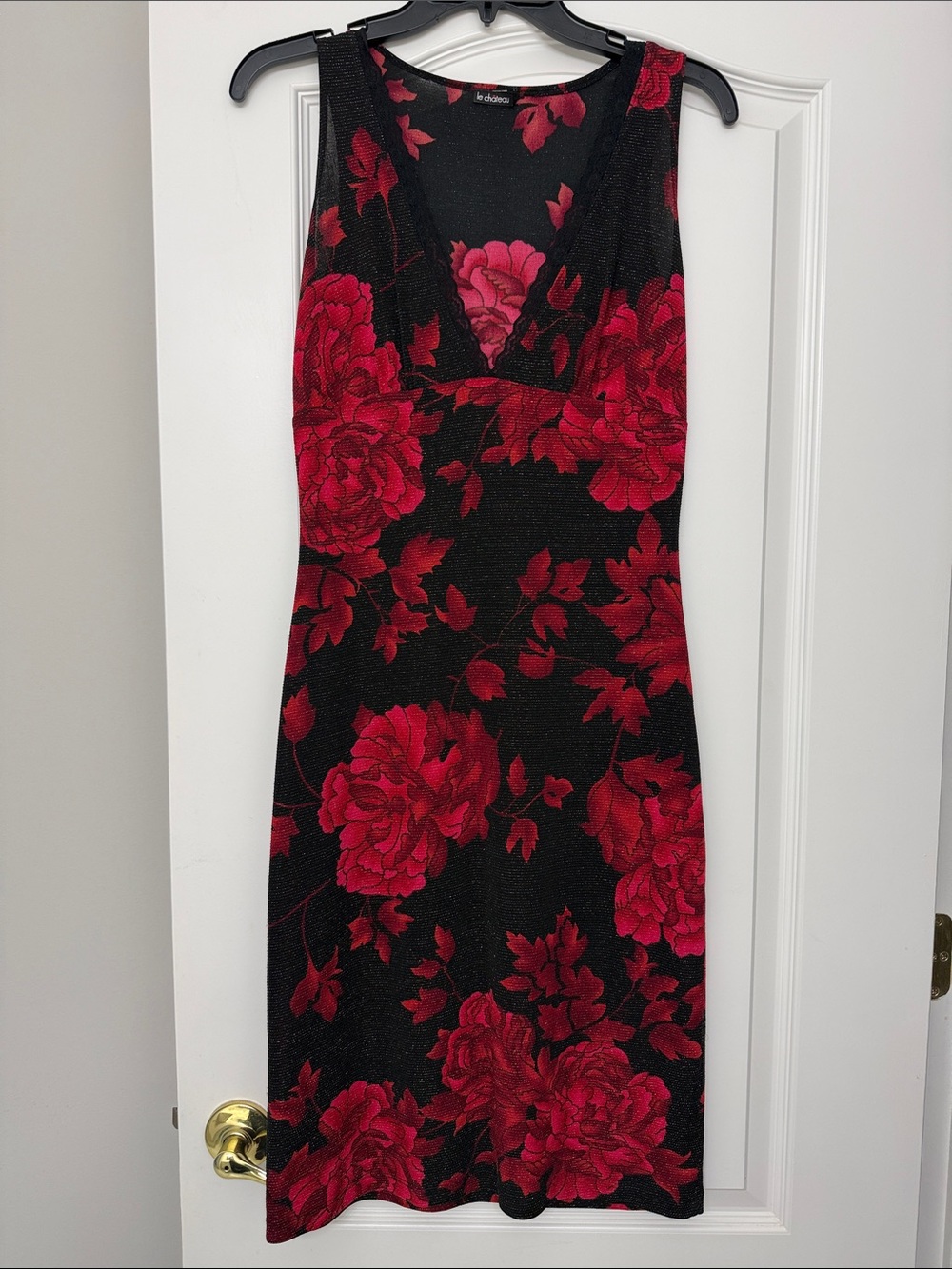 V-neck lightweight stretchy dress